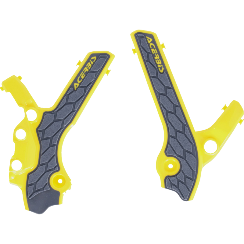Acerbis X-Grip Frame Guard - Suzuki DR-Z400E/S/SM 00-23 - Gray/yellow