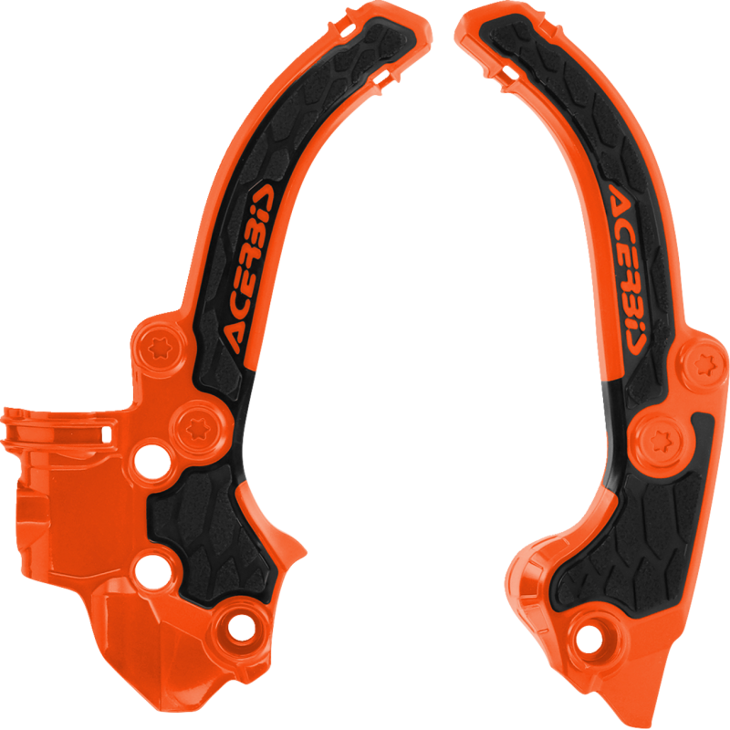 Acerbis X-Grip Frame Guard - KTM 50 SX 24-26 - Orange/black