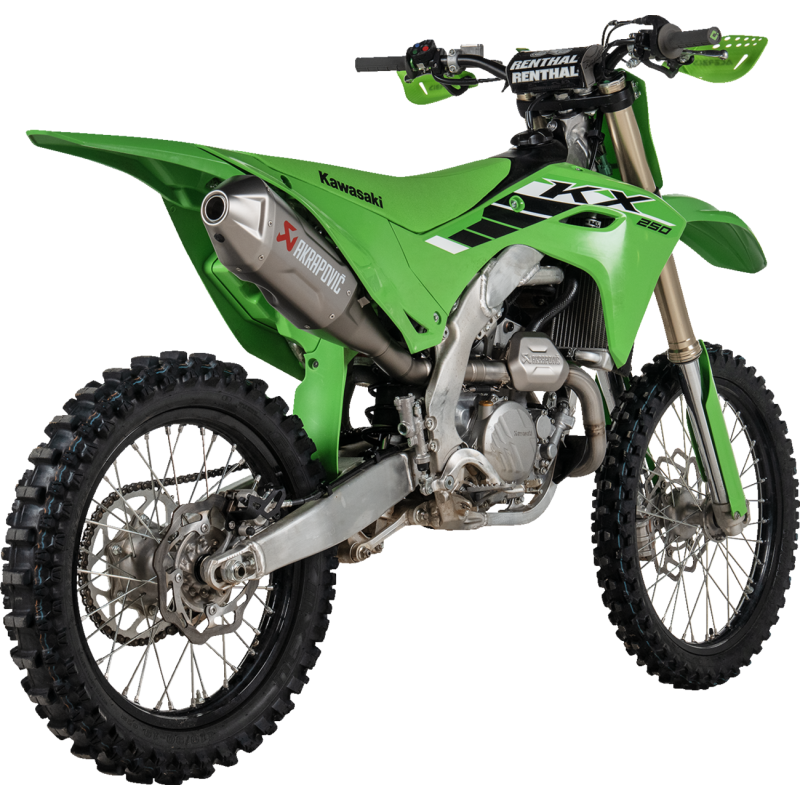 Titanium Header/Muffler/End Cap for Kawasaki KX250/X 25-26