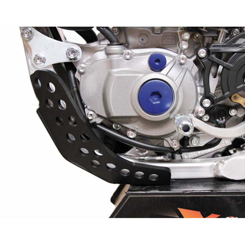 AXP Racing Plastic Skid Plate - Yamaha YZ250F 19-23 - Black