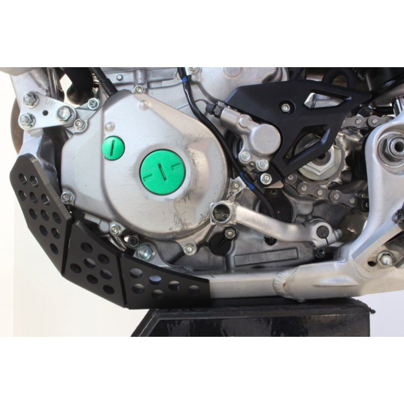 AXP Racing Plastic Skid Plate - Kawasaki KX450 19-23 - Black