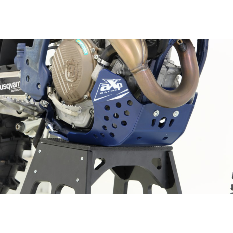 AXP Racing Plastic Skid Plate - Husqvarna FE 250/350/350s/350w 24-26 - Blue