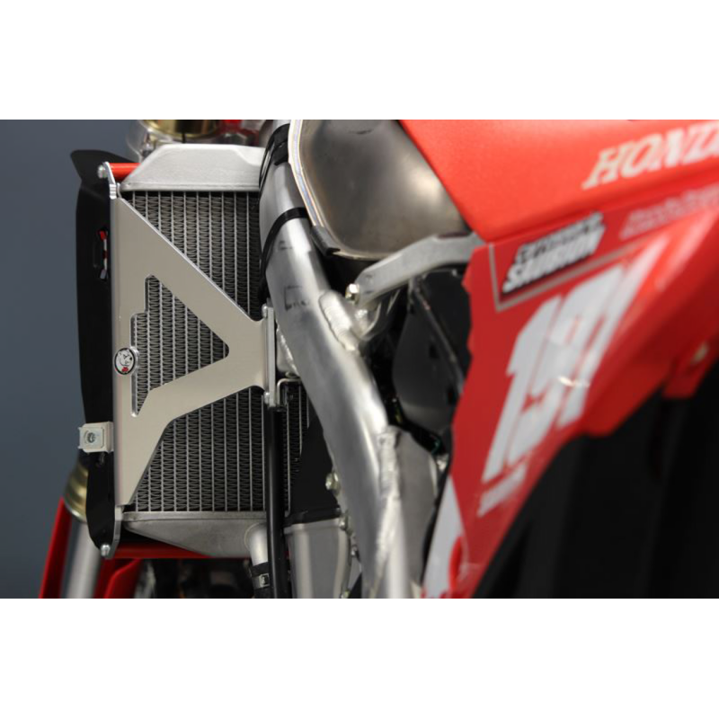 AXP Racing Radiator Brace - Red spacers