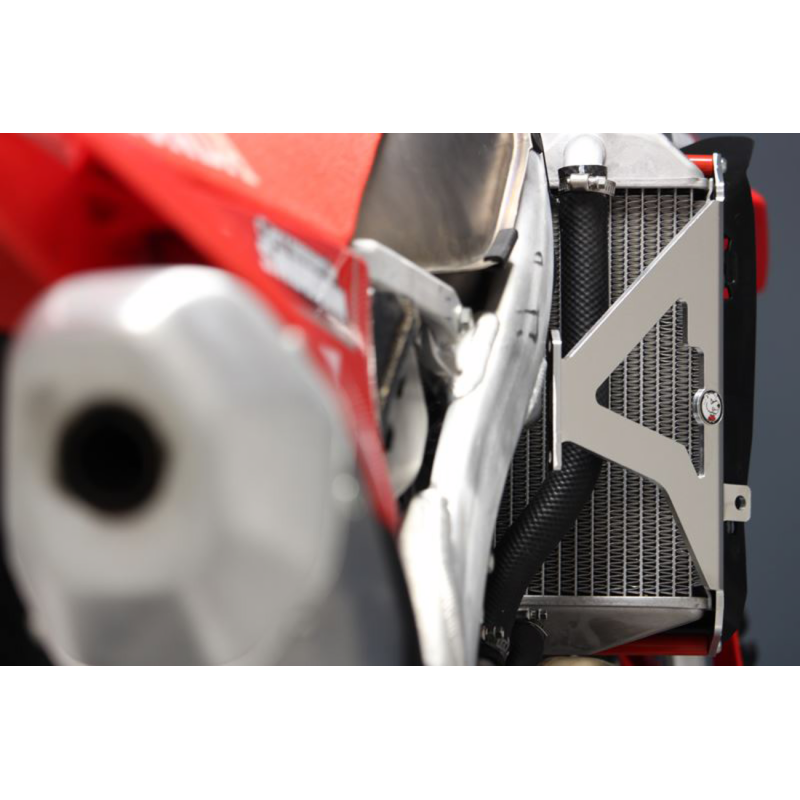 AXP Racing Radiator Brace - Red spacers