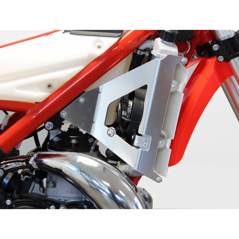 AXP Racing Radiator Brace - Red spacers