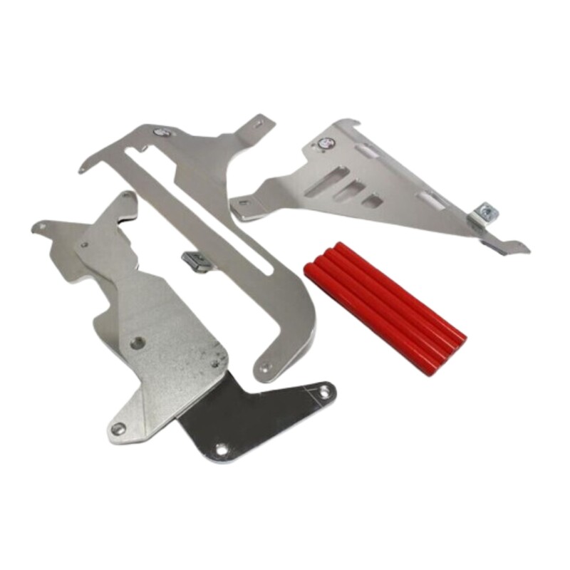 AXP Racing Radiator Brace - Red spacers