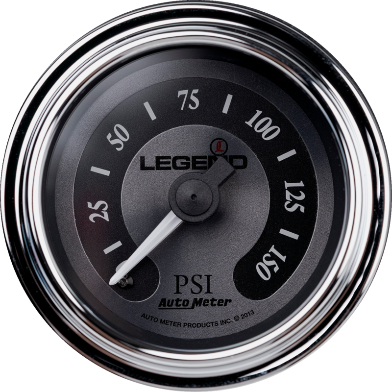 Legend Backlit PSI Gauge Titanium