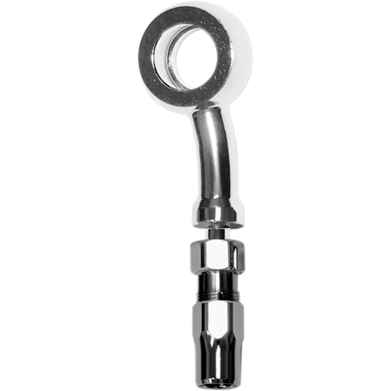 3/8"/10 mm 15° Chrome Banjo w/ 90° Twist w/ Stainless Fittings