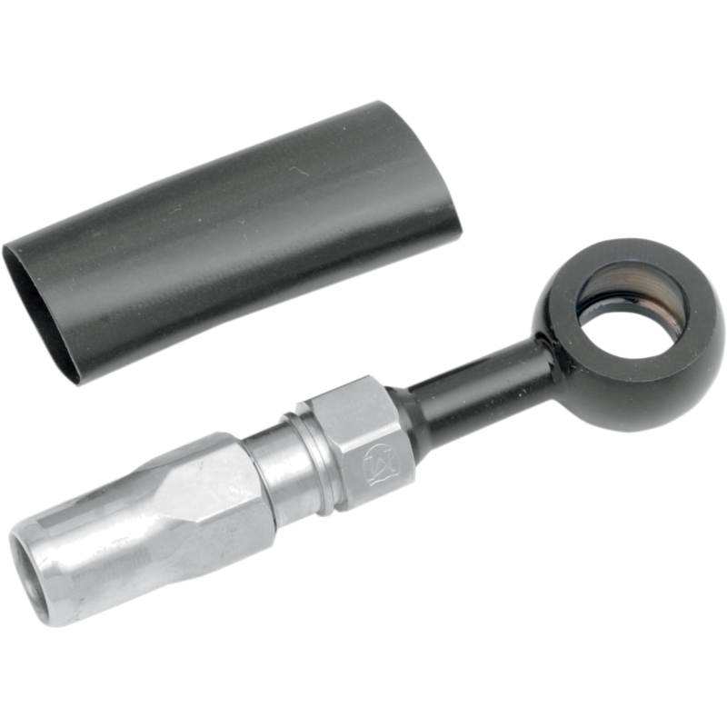 Black Chrome Banjo Fitting 3/8"/10 mm 180°