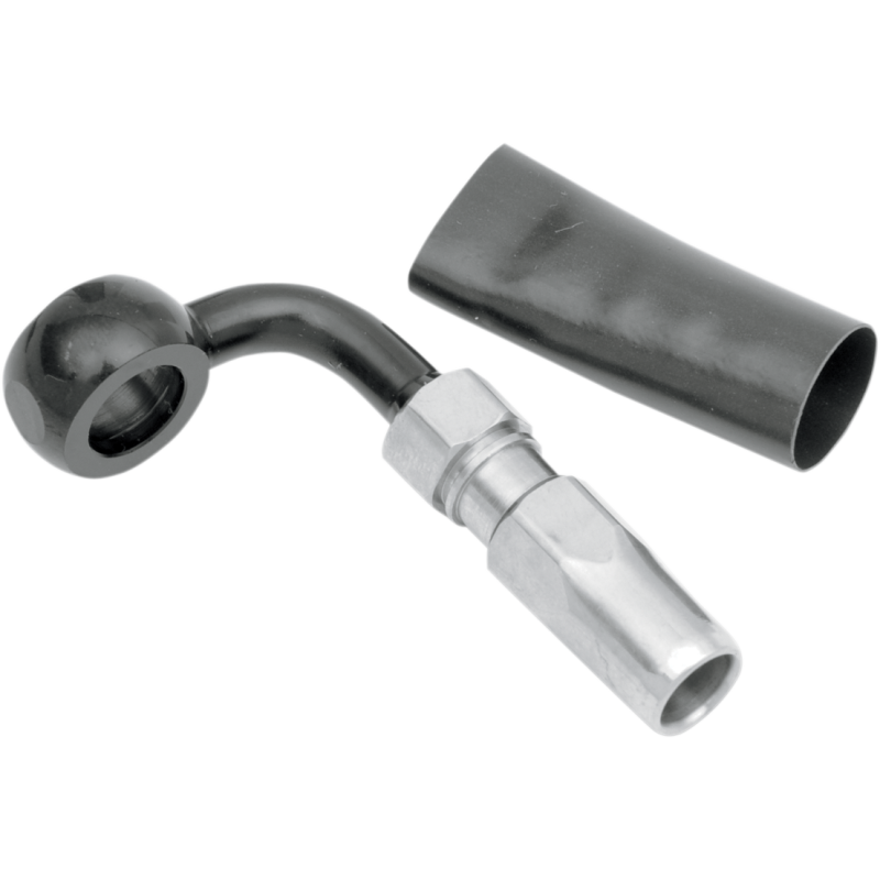 Black Chrome Banjo Fitting 3/8"/10 mm 90°