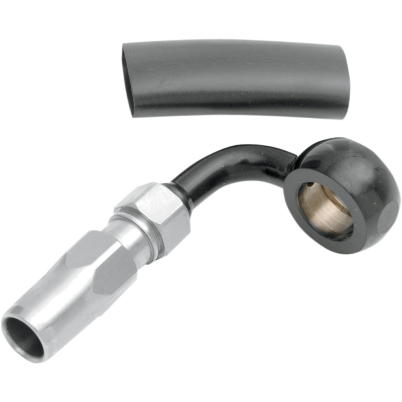 Black Chrome Banjo Fitting 7/16" 90°