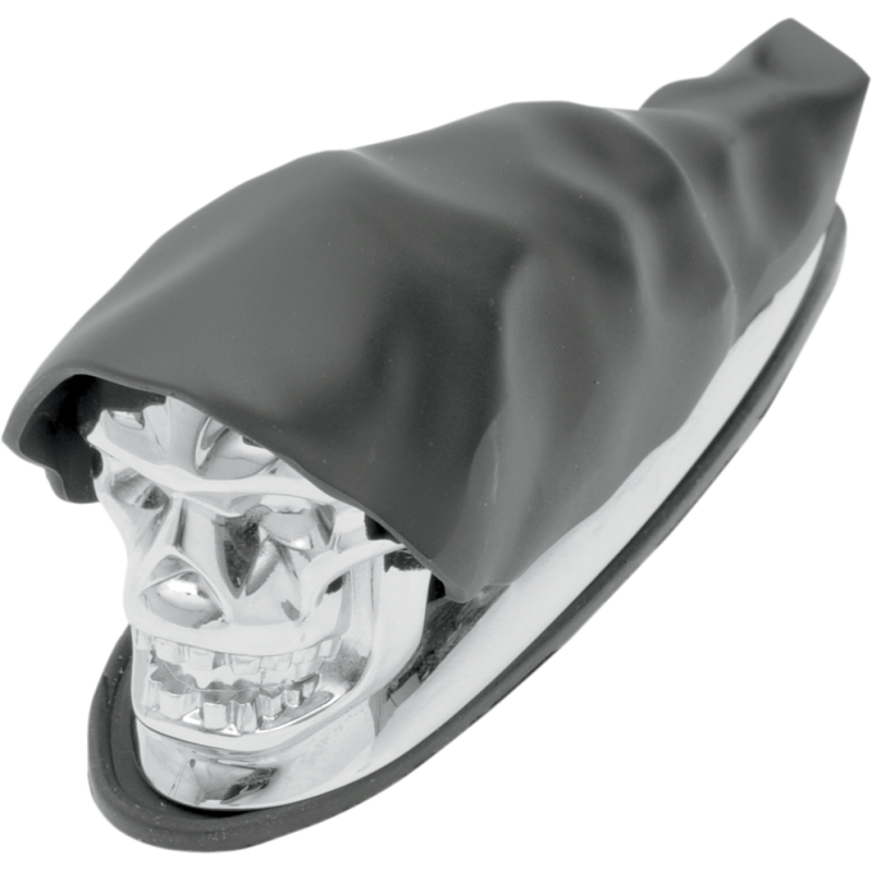 Drag Specialties Shrouded Skull Fender Ornament