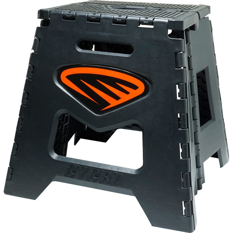Cycra Folding Moto Stand - Black w/ orange decal