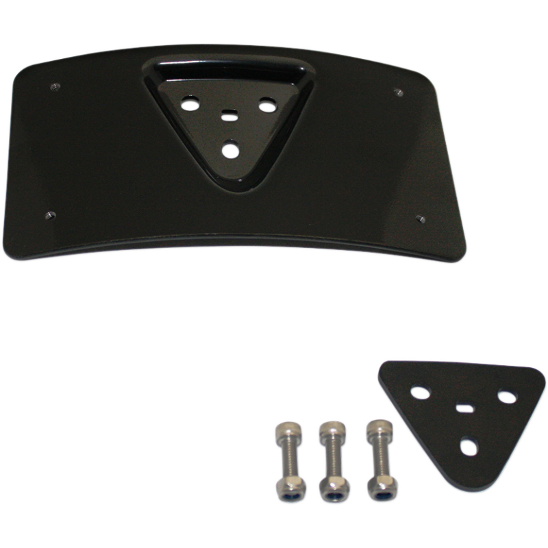 Radius License Plate Mount - Gloss Black