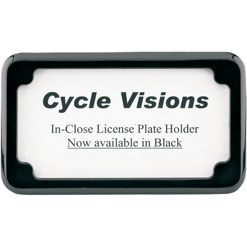 Beveled License Plate Frame Black