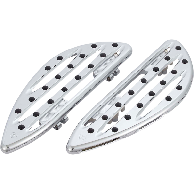 Adjustable Driver Floorboards Deep Cut Chrome