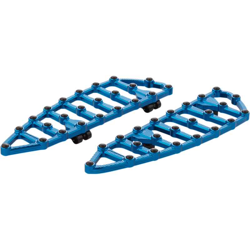 MX Driver Floorboards - Blue Anodized
