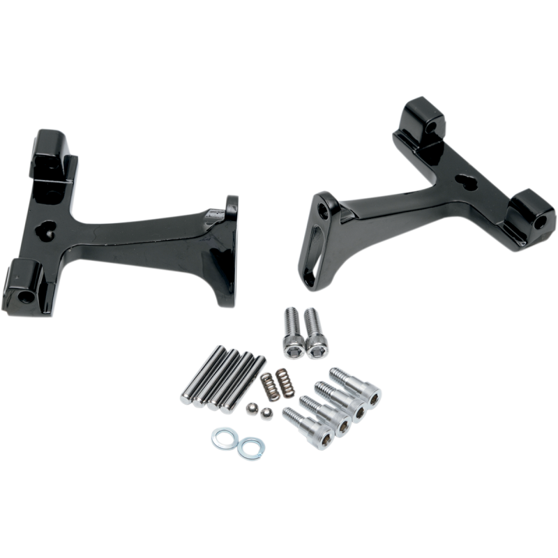 Standard Passenger Floorboard Mounts Gloss Black