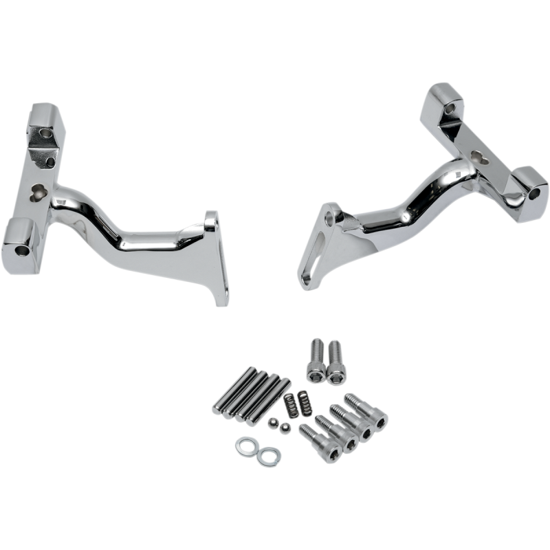 Raised Passenger Floorboard Mounts Chrome