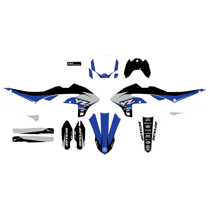 D'Cor Visuals Complete Graphics Kit - COR 9 Yamaha, white background