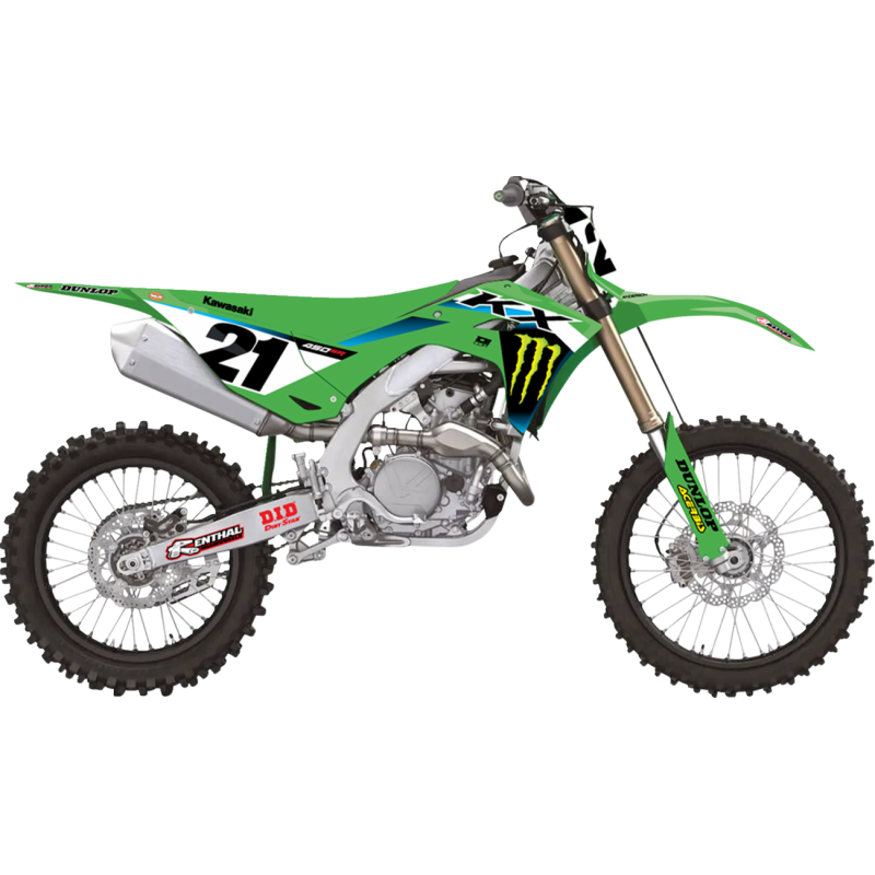 D'Cor Visuals Complete Graphics Kit - 25 Monster Energy, black background