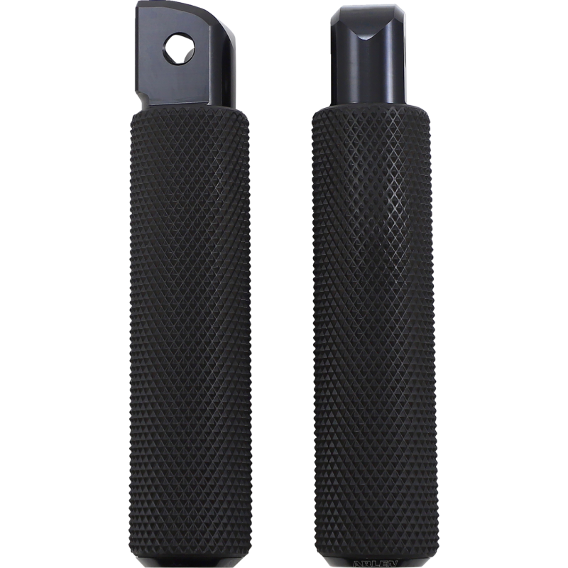 Knurled Passenger Footpegs, Black