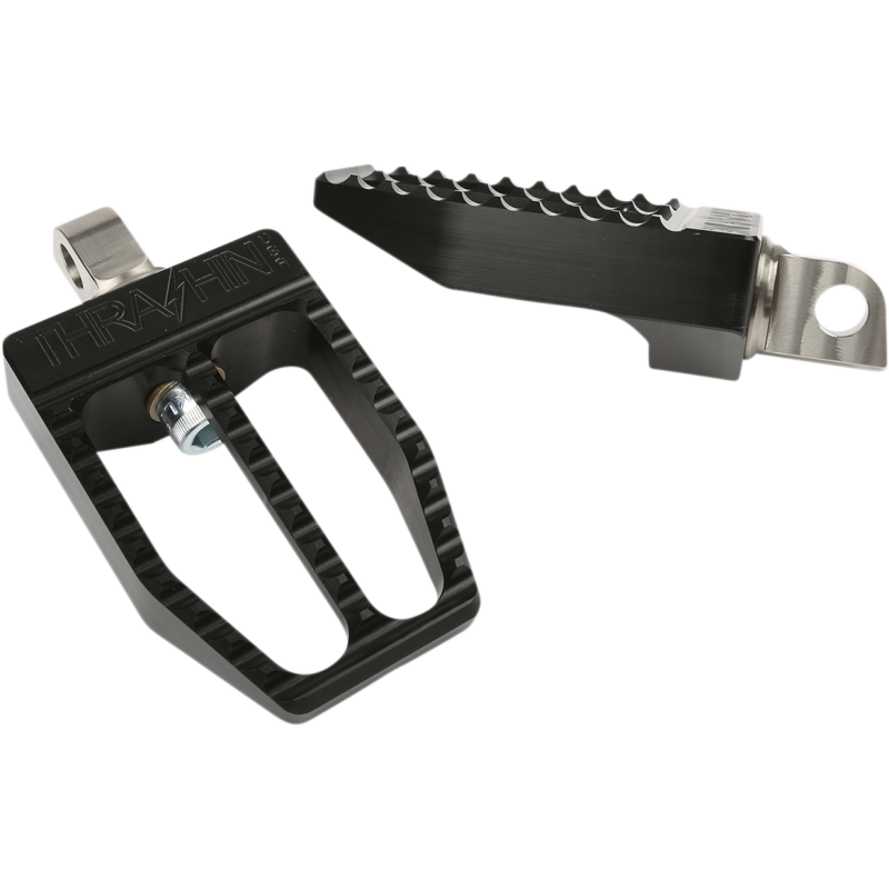 Militant Male-Mount Footpegs, Black Anodized