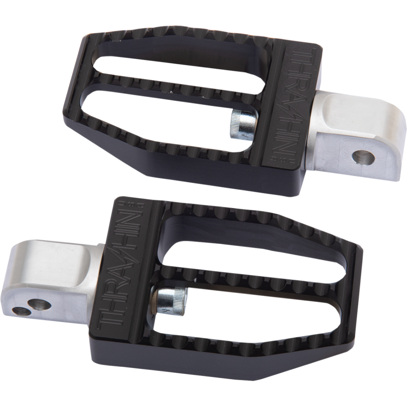 Militant Passenger Footpegs, Black Anodized