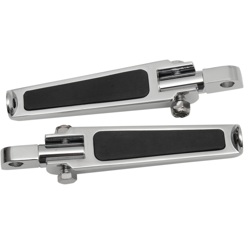 Footpegs with Rubber Inlay, Straight Male-Mount