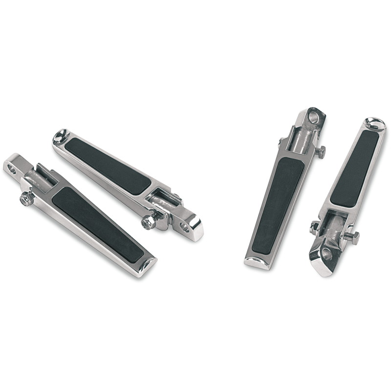 Footpegs with Rubber Inlay, Straight Male-Mount