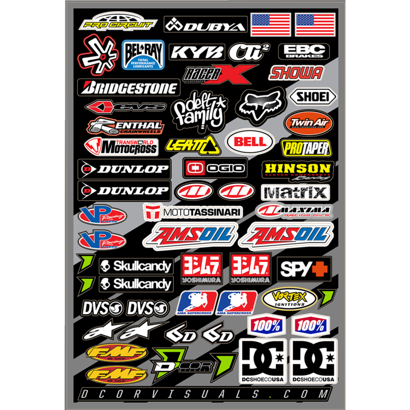 MX misc. logos #1 Decal Sheet