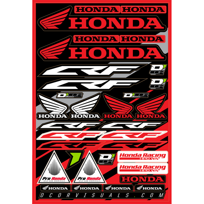 Honda CRF Decal Sheet