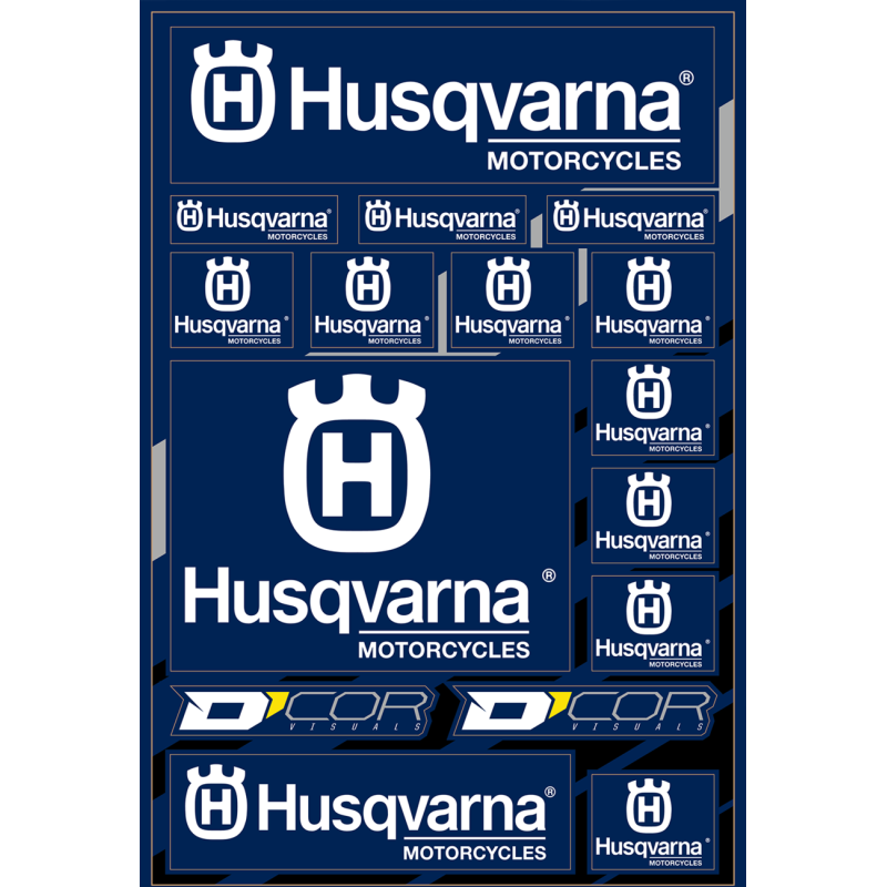 Husqvarna Decal Sheet
