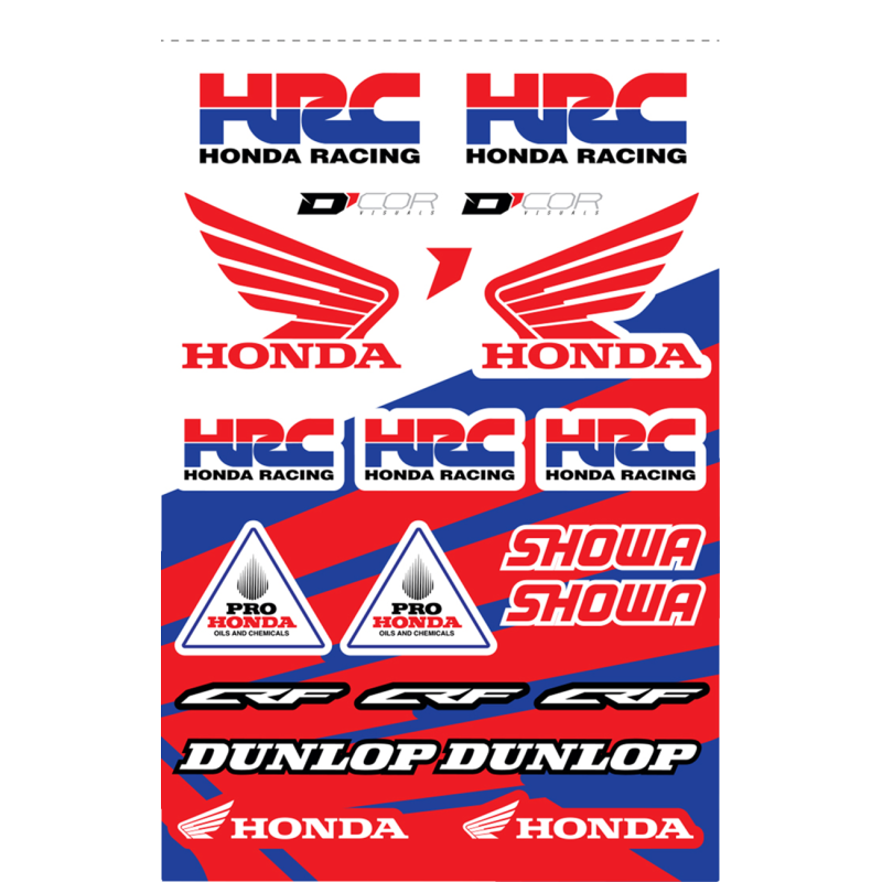 Honda HRC Decal Sheet