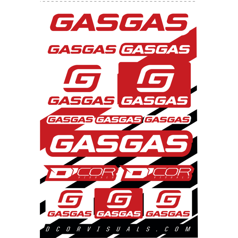 GasGas Decal Sheet