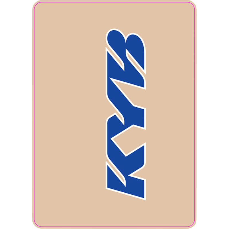 D'Cor Visuals Upper Fork Decals - KYB, blue