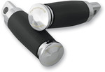 (image for) Performance Machine Male-Mount Footpegs Rubber-Wrapped Chrome