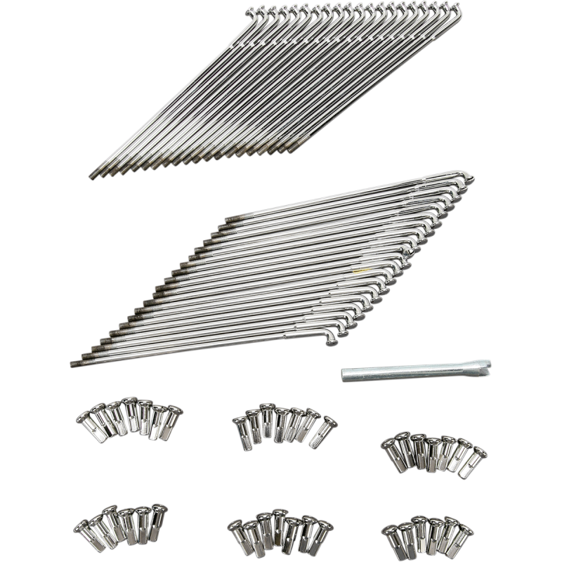 Chrome 40-Spoke Set 19" x 8-1/4"