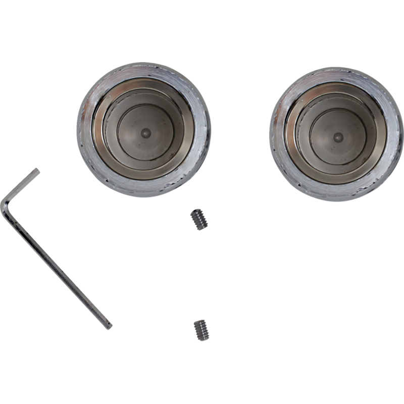 Axle Caps Front Chrome