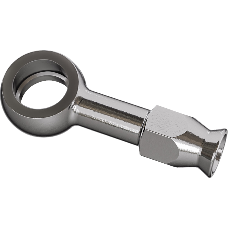 Stainless Steel Straight Banjo Long