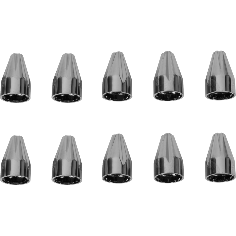 Fluted Spike Black Chrome