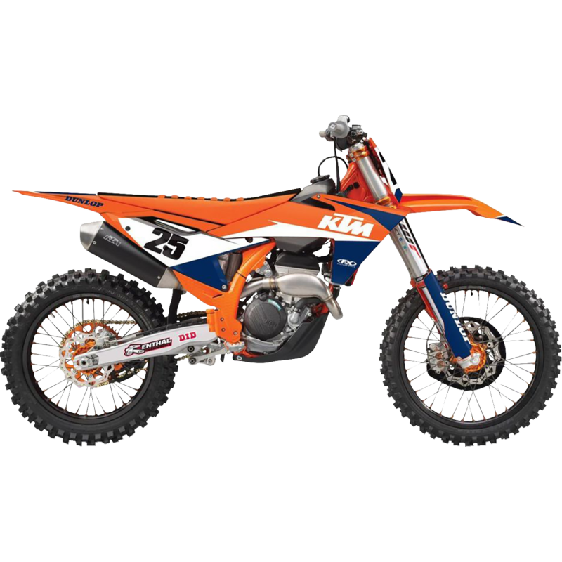Factory Effex EVO 21 Graphics Kit - KTM 125-450 SX/SX-F (except 250 SX 16) 16-18, 150-300 XC 17, 250-450 SX-F Factory Edition 15.5, 250-450 XC-F 16-18, EXC 17-19