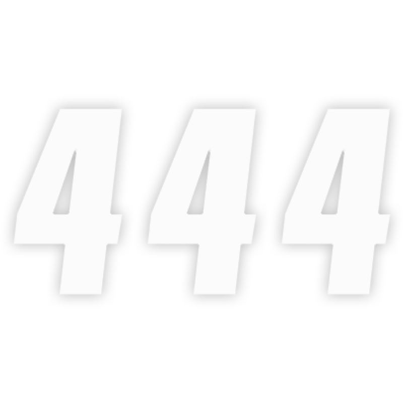 Factory Numbers - 6" White - No. 4