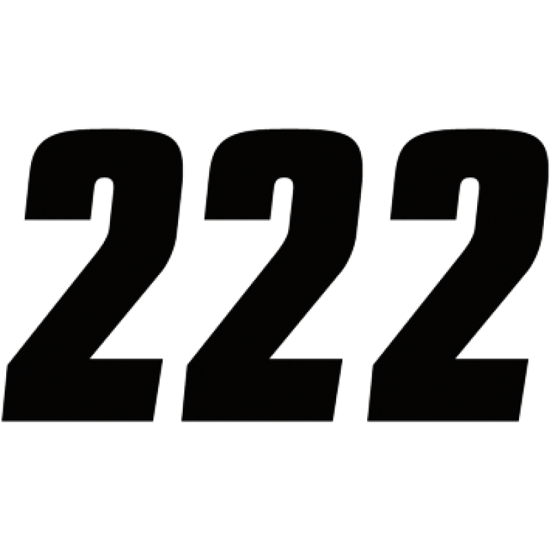 Factory Numbers - 7" Black - No. 2
