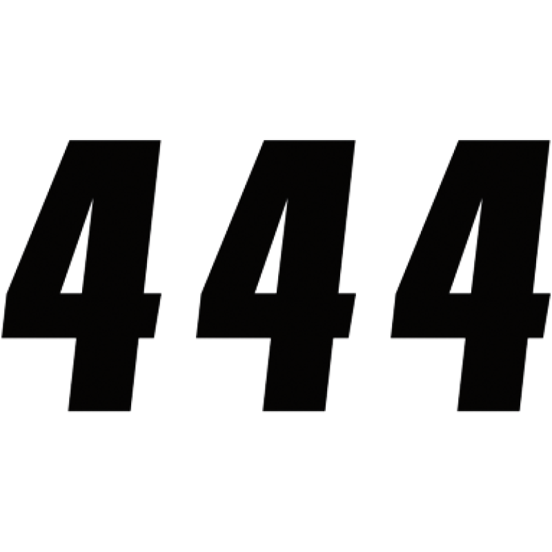 Factory Numbers - 7" Black - No. 4