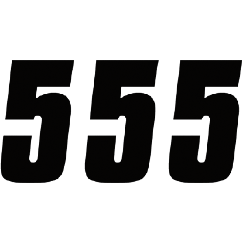 Factory Numbers - 7" Black - No. 5