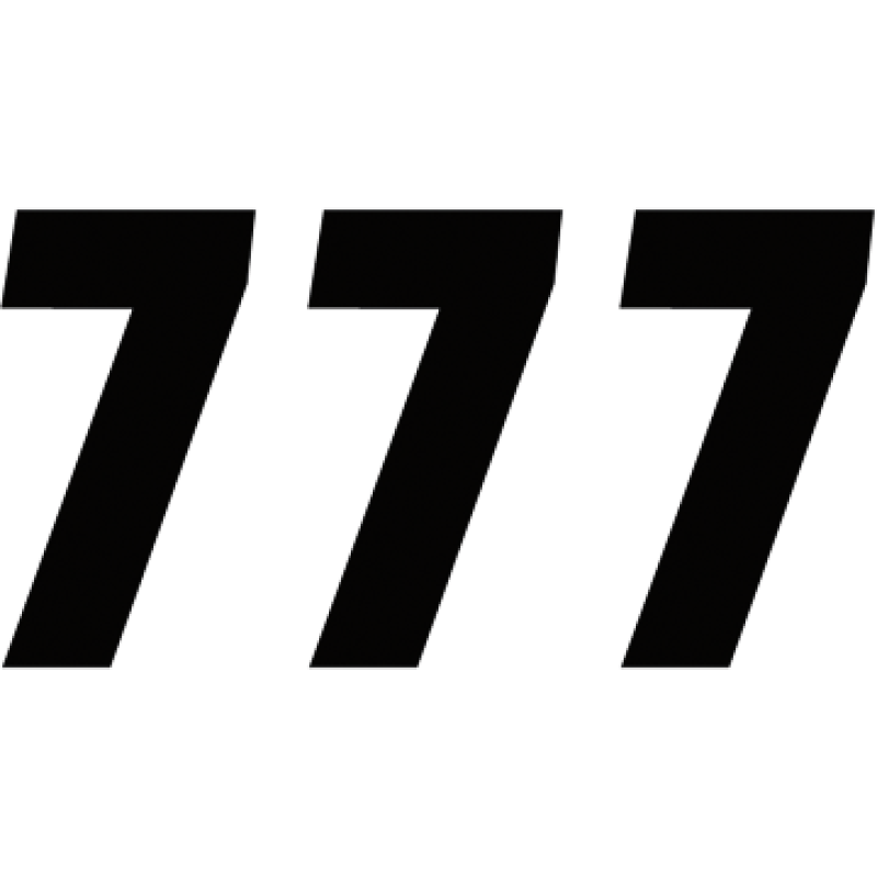 Factory Numbers - 7" Black - No. 7