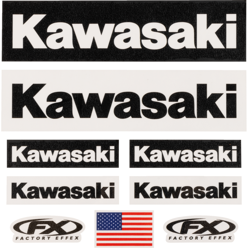 Kawasaki Iron-On Sponsor Kit