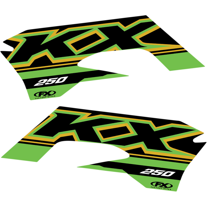 Factory Effex OEM Shroud and Tank/Shroud Graphics, Style 21 for KX250F 17-20