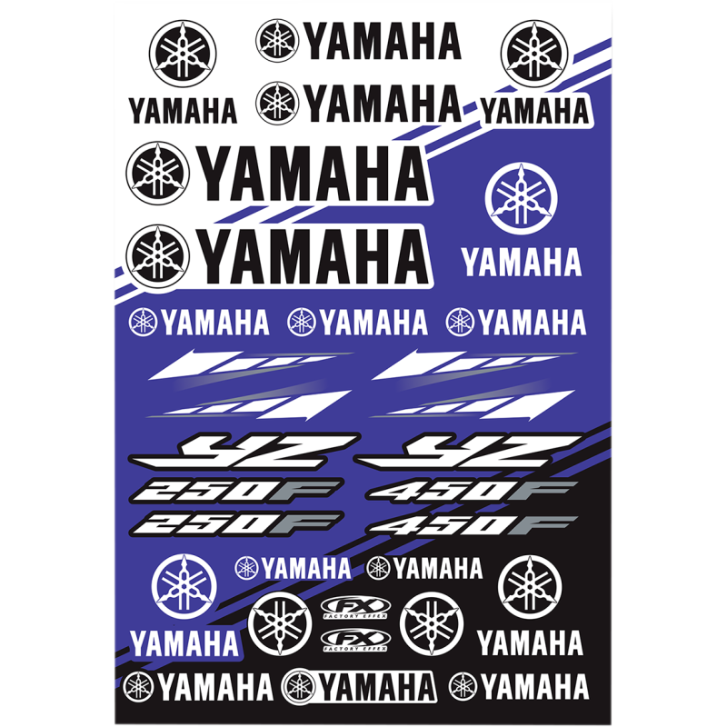 Yamaha YZ OEM Sticker Sheet